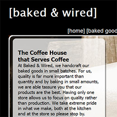Baked & Wired Website
